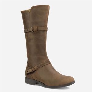Teva Brown Leather Waterproof Boots Size 7
